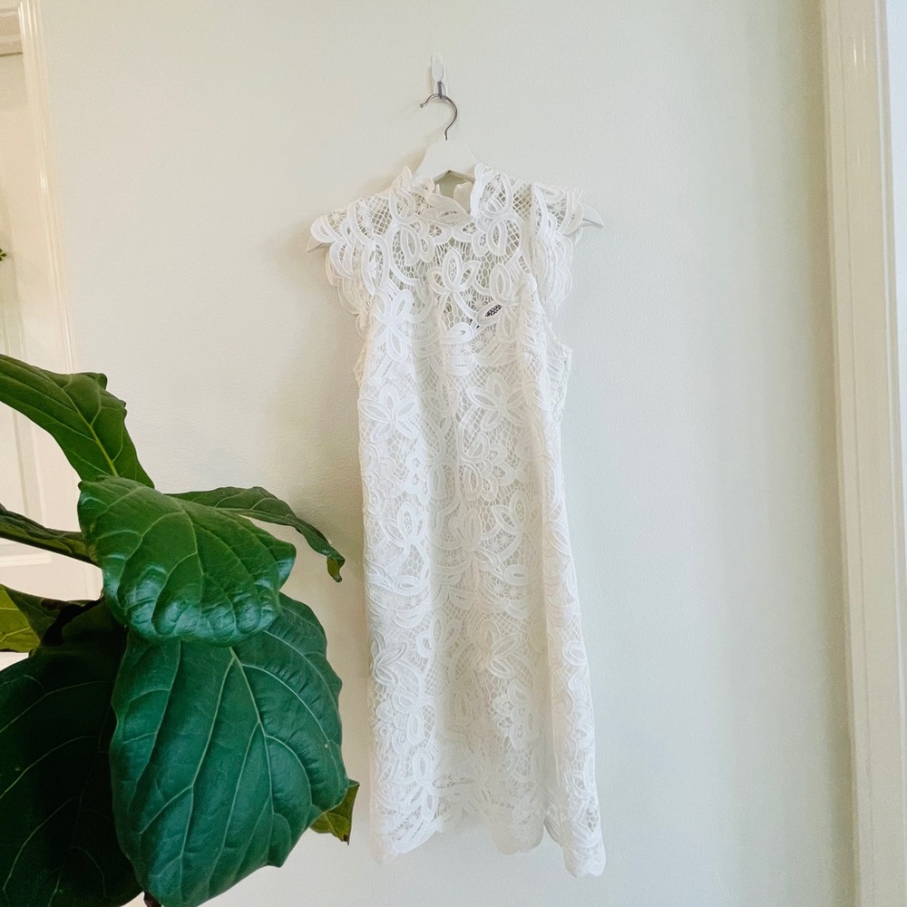 Laundry Crepe Shift With Pleated Hem NWT